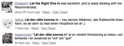 La den rette komme inn - Twitter La den rette komme inn - Twitter